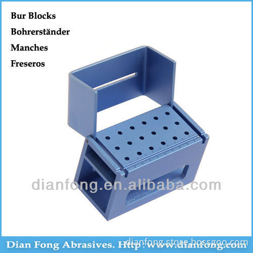 BB212 18 Holes Sterilisable Aluminium Box For HP Low Speed Straight Handpiece dental burs block